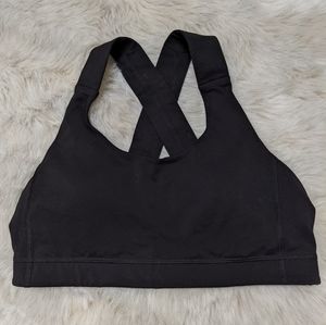 Black Lululemon all sports bra size 8